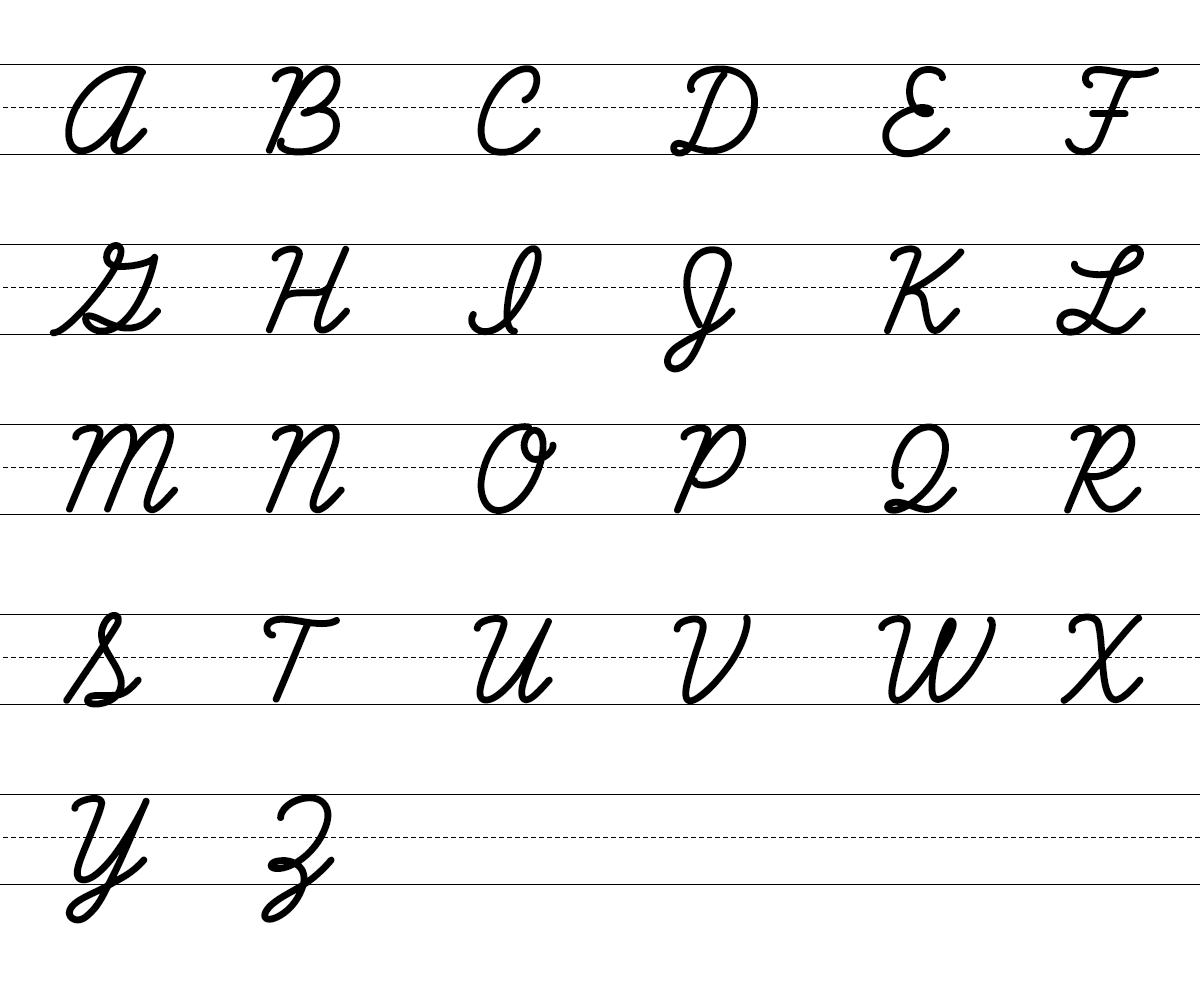 筆記体 大文字 I 子供のためのちょうど着色ページ