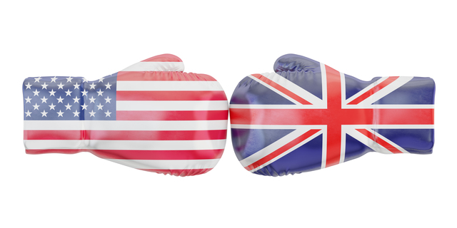 イギリスとアメリカの国旗